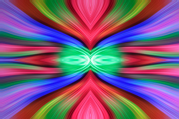 radial color pattern, closeup of photo