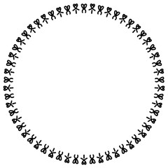 New ink Abstract circle pattern mandala flower floral petal stack. zentangl spirograph modern circular pattern geometric tribal lace motif black white. single art mehendi. Digital textile frame stamp