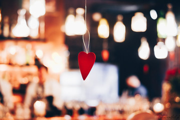 Święta, Boże Narodzenie, miłość, bokeh, serce  © Monika