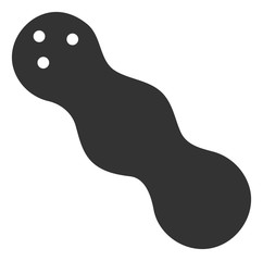 Peanut vector icon. Flat Peanut symbol is isolated on a white background.
