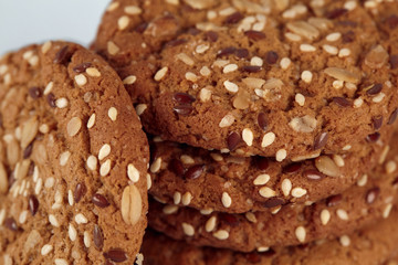 cookies on a blue background