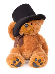 Toy teddy bear with hat