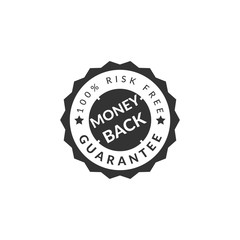 100% money back guaranteed badge