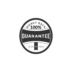 Fototapeta premium 100% money back guaranteed badge