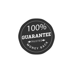 100% money back guaranteed badge