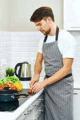 woman cooking in the kitchen