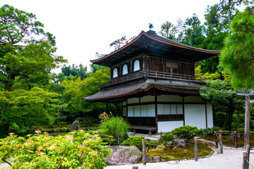 Higashiyama Jishoji Temple is known as Ginkakuji. Sakyo-ku, Kyoto, Japan