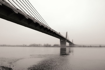 bridge in the fog