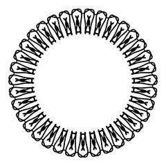 Rounded frame simple black white stamp put text decor vintage theme simple single. Part Art web sign lace icon style copy space blank empty card label badge Kite rays oval wave curl shape swirl lines