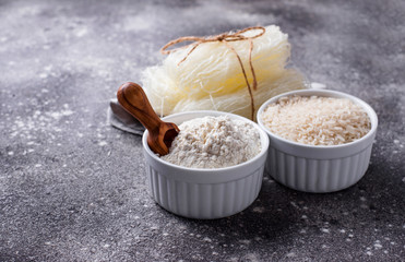 Gluten free rice flour, grain and noodle