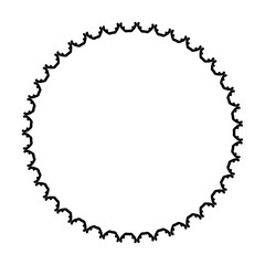 Rounded frame simple black white stamp put text decor vintage theme simple single. Part Art web sign lace icon style copy space blank empty card label badge Kite rays oval wave curl shape swirl lines