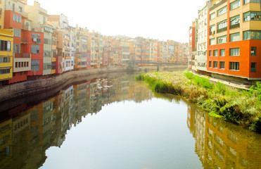Fototapeta na wymiar City architecture, Girona, Spain