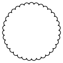 Rounded frame simple black white stamp put text decor vintage theme simple single. Part Art web sign lace icon style copy space blank empty card label badge Kite rays oval wave curl shape swirl lines