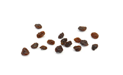 Naklejka premium raisins isolated on white background