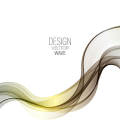 Abstract vector background, transparent waved lines for brochure, website, flyer design. Colorful smoke wave.
