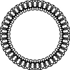 Rounded frame simple black white stamp put text decor vintage theme simple single. Part Art web sign lace icon style copy space blank empty card label badge Kite rays oval wave curl shape swirl lines