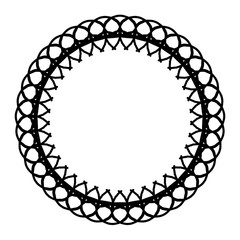 Rounded frame simple black white stamp put text decor vintage theme simple single. Part Art web sign lace icon style copy space blank empty card label badge Kite rays oval wave curl shape swirl lines