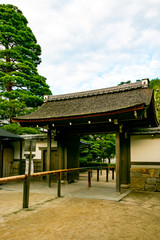 The gate which is the entrance of Ginkakuji. Sakyo-ku, Kyoto, Japan