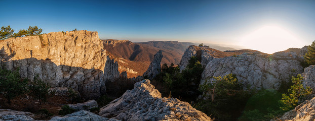 Beautiful autumn mountain landscape