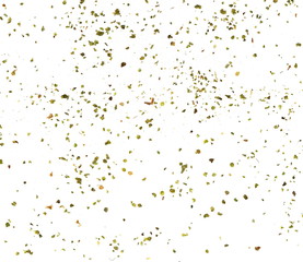 Dry marjoram spice (Origanum majorana). Heap of ground marjoram leaves isolated on white.