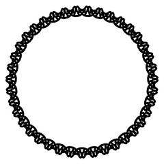 Rounded frame simple black white stamp put text decor vintage theme simple single. Part Art web sign lace icon style copy space blank empty card label badge Kite rays oval wave curl shape swirl lines