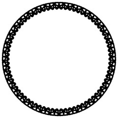 Rounded frame simple black white stamp put text decor vintage theme simple single. Part Art web sign lace icon style copy space blank empty card label badge Kite rays oval wave curl shape swirl lines