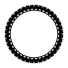 Rounded frame simple black white stamp put text decor vintage theme simple single. Part Art web sign lace icon style copy space blank empty card label badge Kite rays oval wave curl shape swirl lines