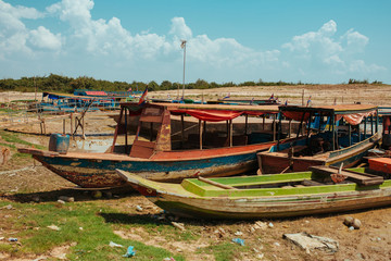 Floating Village in Cambodia Kampong Phluk Pean Bang, Tonle Sap Lake