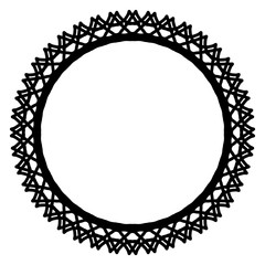 Rounded frame simple black white stamp put text decor vintage theme simple single. Part Art web sign lace icon style copy space blank empty card label badge Kite rays oval wave curl shape swirl lines