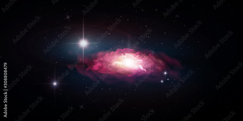 Canvas Prints space abstract background with stars and nebula