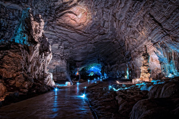 Grutas de Cacahuamilpa National Park in Taxco, Guerrero, Mexico.