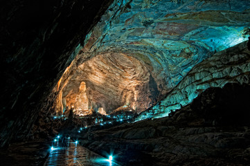 Grutas de Cacahuamilpa National Park in Taxco, Guerrero, Mexico.