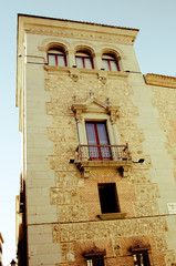 The architecture of the old city. Madrid, Spain
