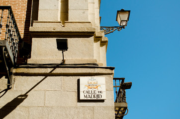 The architecture of the old city. Madrid, Spain