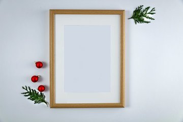 Xmas time and frames of free space for your decoration. 