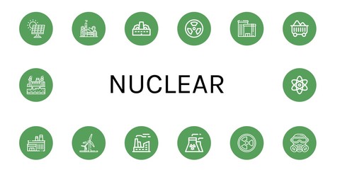 nuclear icon set