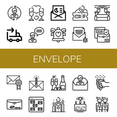 envelope icon set