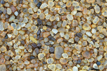Extreme close-up of sand grains