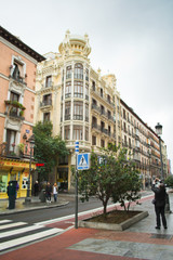Fototapeta na wymiar The architecture of the old city. Madrid, Spain