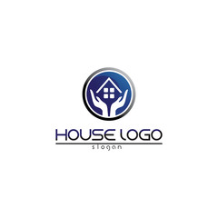 Real estate and home buildings logo icons template vector