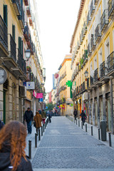 Streets of Madrid, Spain.