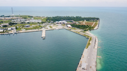 Fototapeta na wymiar Aerial view on Key West city in state of Florida