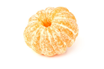 mandarin slices isolated on a white background. Food