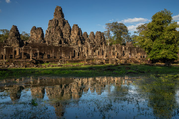 Fototapeta na wymiar Angkor Thom Temple Ruin near Siem Reap