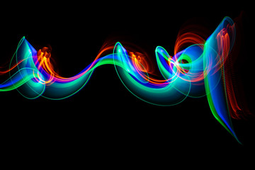 beautiful lightpainting - real photo, no illustration