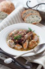 Cozy Winter Sauerkraut Soup with Smoked Pork Ribs and Sausage