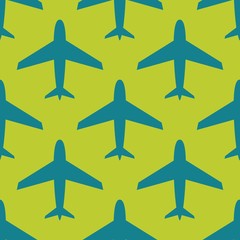 airplane, vector seamless pattern, Editable can be used for web page backgrounds, pattern fills