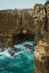 waterfall in mountains