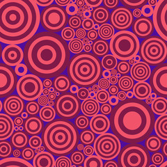 Seamless abstract print with circles. Vector illustration.