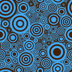 Fototapeta na wymiar Seamless abstract print with circles. Vector illustration.